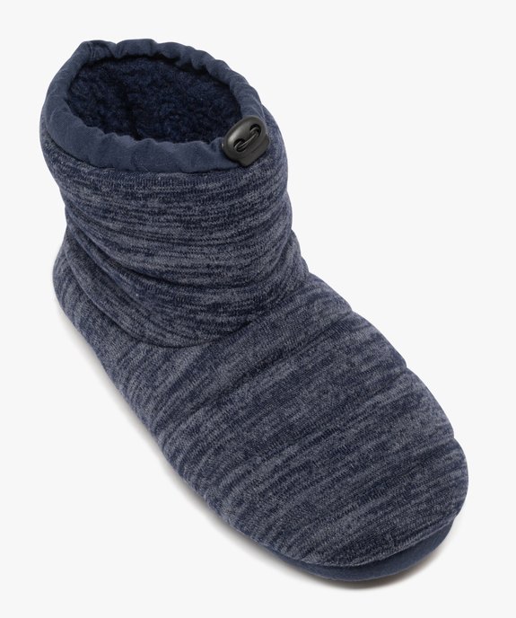 Chaussons bottillons en maille doublés sherpa homme vue5 - GEMO(HOMWR FEM) - GEMO
