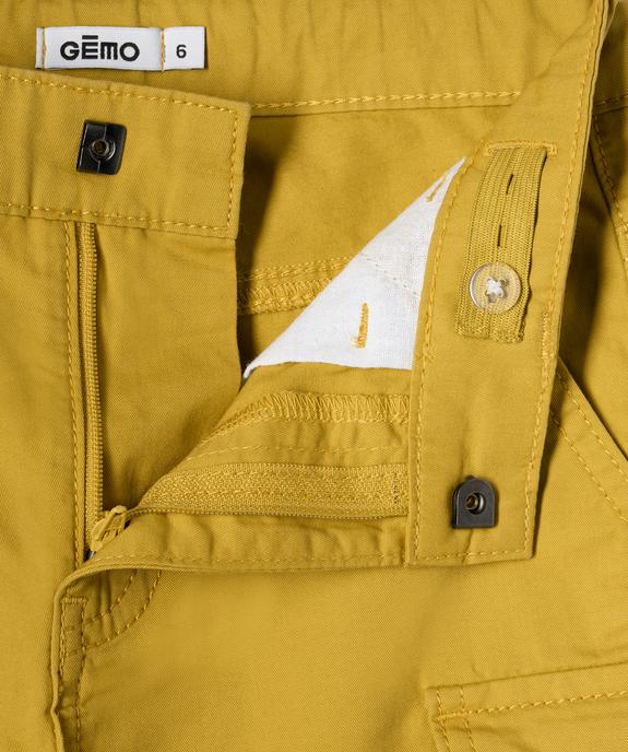 Bermuda en toile coupe cargo garçon vue2 - GEMO 4G GARCON - GEMO