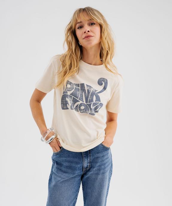 Tee-shirt manches courtes imprimé femme - Pink Floyd vue4 - PINK FLOYD - GEMO