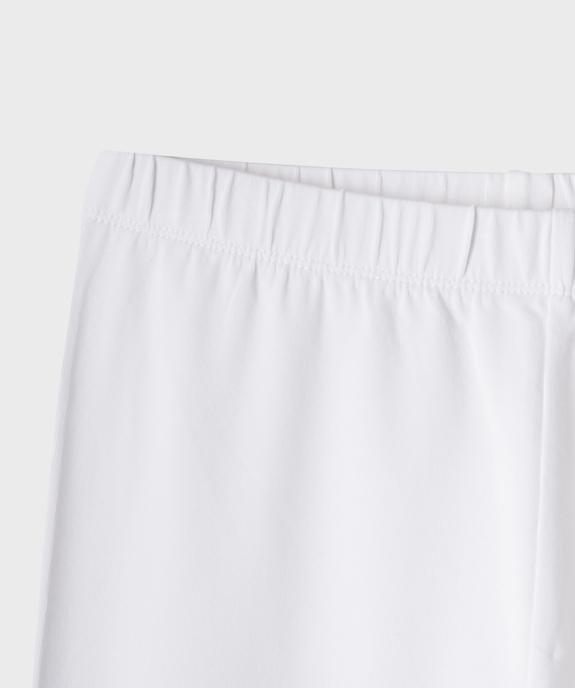 Legging court corsaire en jersey extensible fille vue2 - GEMO 4G FILLE - GEMO