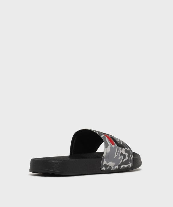 Mules de piscine à bandeau camouflage garçon  - Fila vue4 - FILA - GEMO