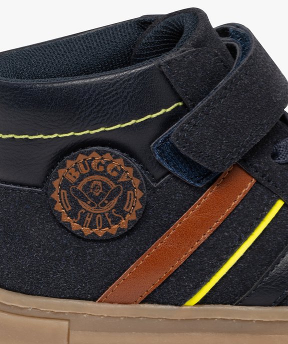 Baskets montantes ludiques à scratch garçon vue6 - BUGGY GEMO FOR GOOD - GEMO