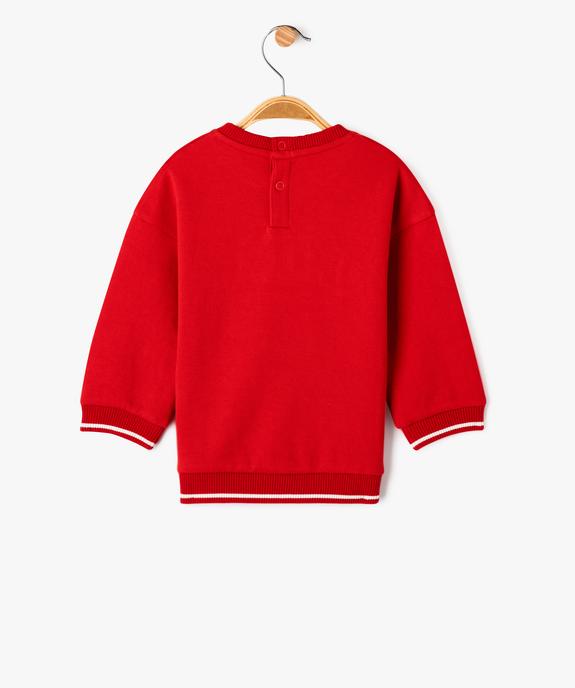 Sweat avec inscription brodée bébé garçon - LuluCastagnette vue5 - LULUCASTAGNETTE - GEMO