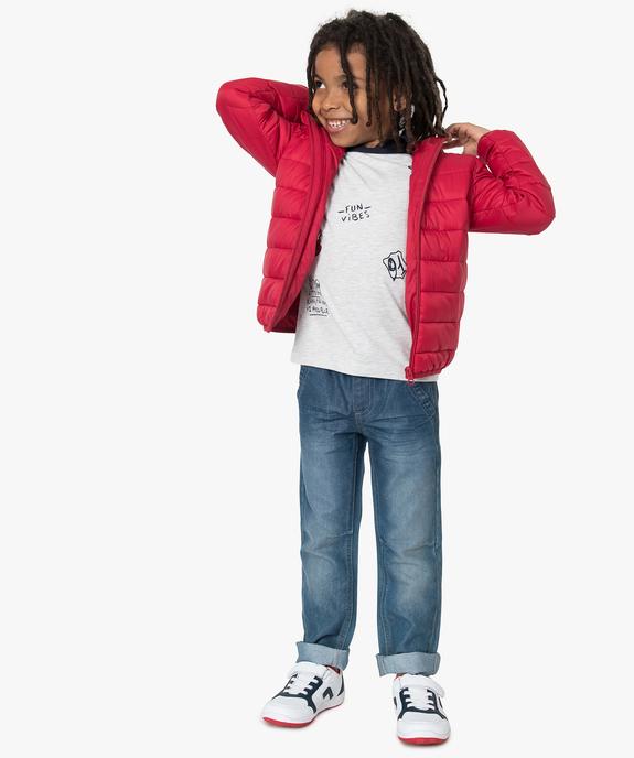 Doudoune mixte légère à capuche vue5 - GEMO (ENFANT) - GEMO
