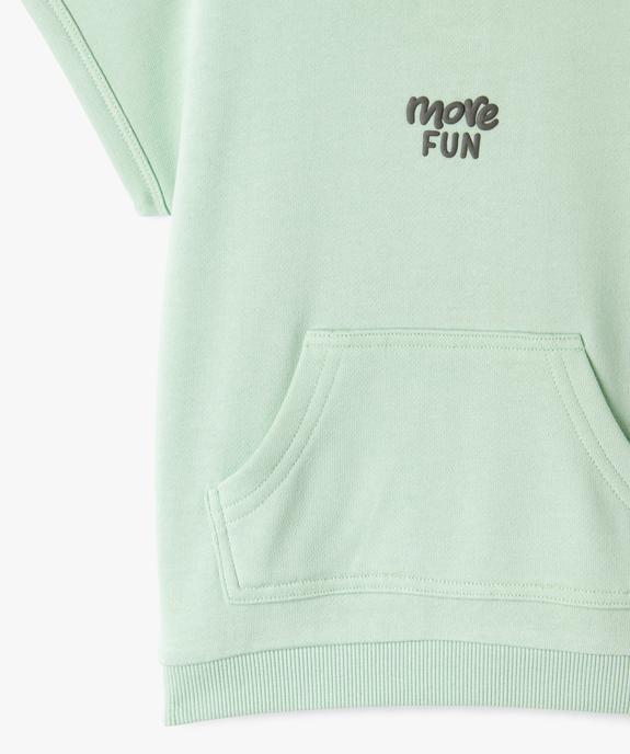 Sweat à manches courtes avec inscription bébé garçon vue2 - GEMO 4G BEBE - GEMO
