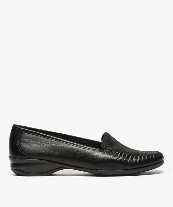 Mocassins confort femme dessus cuir souple vue1 - GEMO (CONFORT) - GEMO