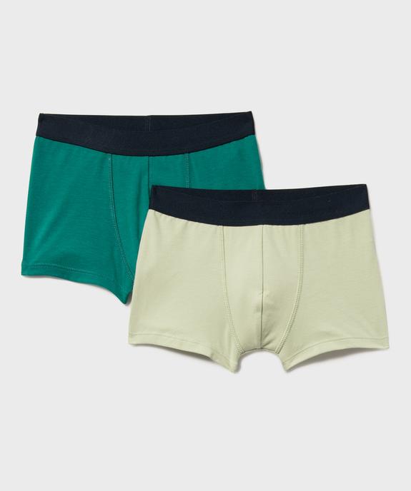 Boxers en coton stretch à motifs voitures de course garçon (lot de 2) vue2 - GEMO 4G GARCON - GEMO