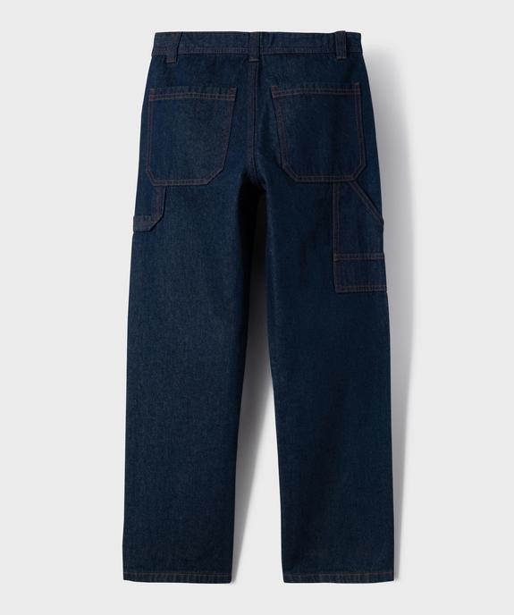 Jean loose charpentier à taille réglable garçon vue3 - GEMO (JUNIOR) - GEMO