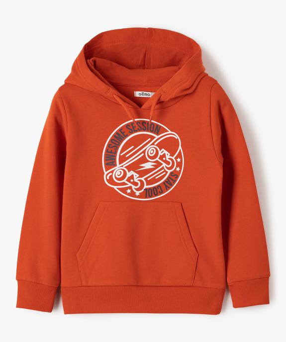 Sweat garçon à capuche avec motif vue1 - GEMO (ENFANT) - GEMO