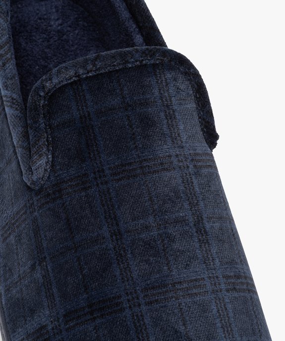 Chaussons homme style charentaises à carreaux - Isotoner vue6 - ISOTONER - GEMO