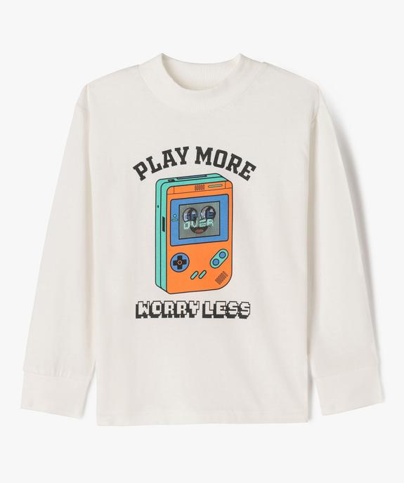 Tee-shirt manches longues imprimé jeu vidéo garçon vue2 - GEMO 4G GARCON - GEMO