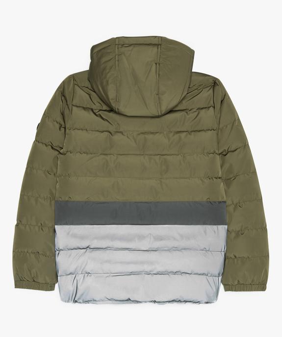 Blouson garçon matelassé tricolore à capuche - Tokyo Laundry vue3 - AUTRES MARQUES - GEMO