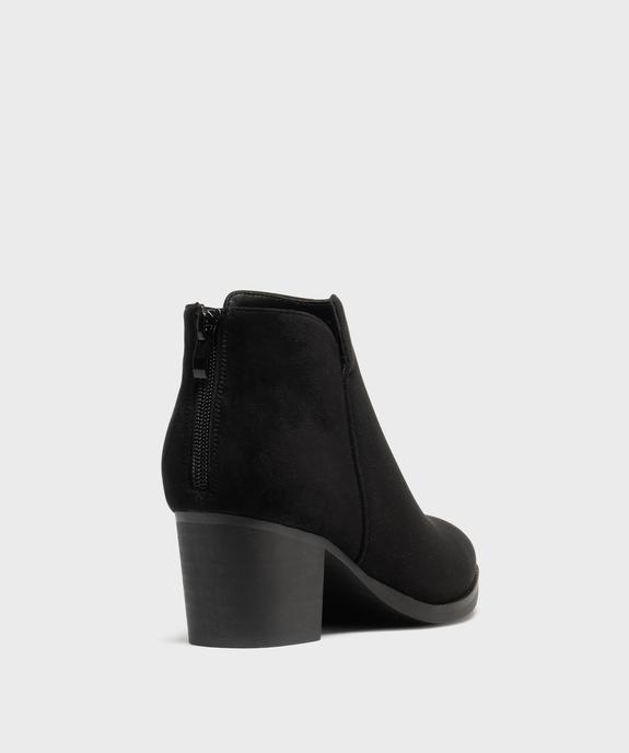 Bottines à talon imprimé léopard femme - Follow Me vue4 - FOLLOW ME - GEMO