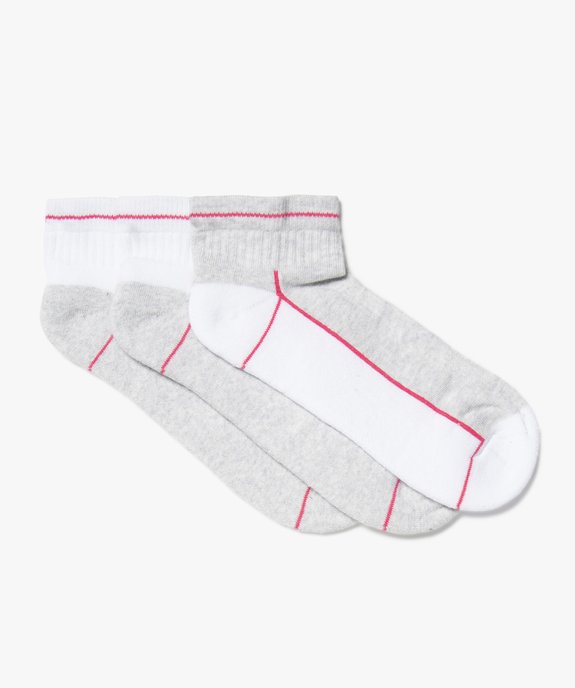 Socquettes femme spécial sport (lot de 3) vue1 - GEMO(HOMWR FEM) - GEMO