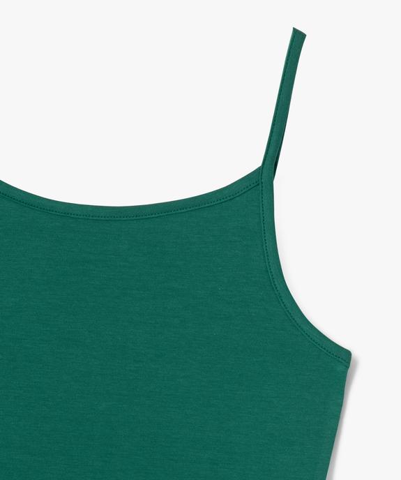 Débardeur en coton extensible à fines bretelles fille vue2 - GEMO 4G FILLE - GEMO