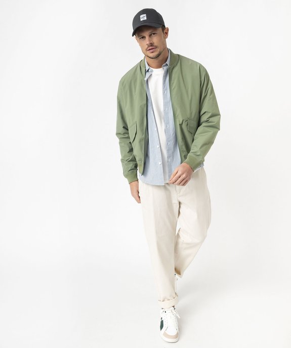 Blouson bomber zippé léger homme vue5 - GEMO (HOMME) - GEMO