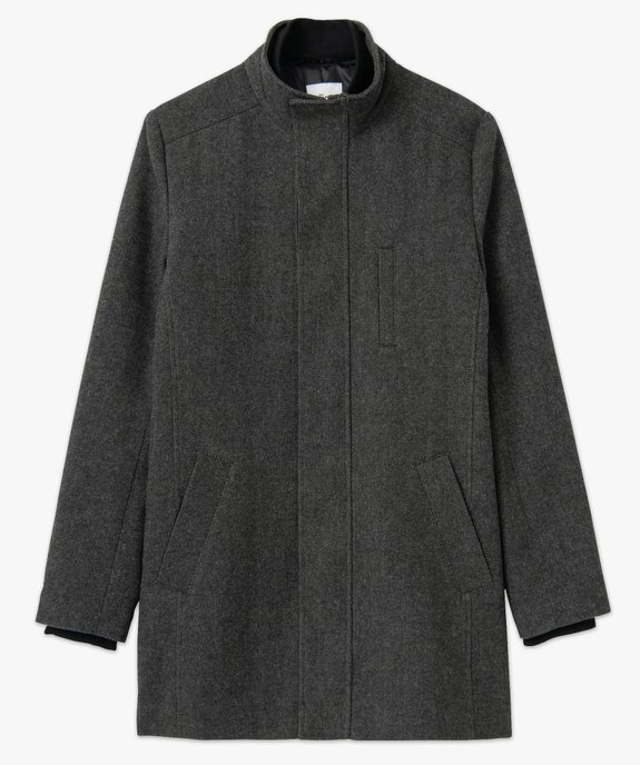 Manteau homme court avec col intérieur amovible vue4 - GEMO (HOMME) - GEMO