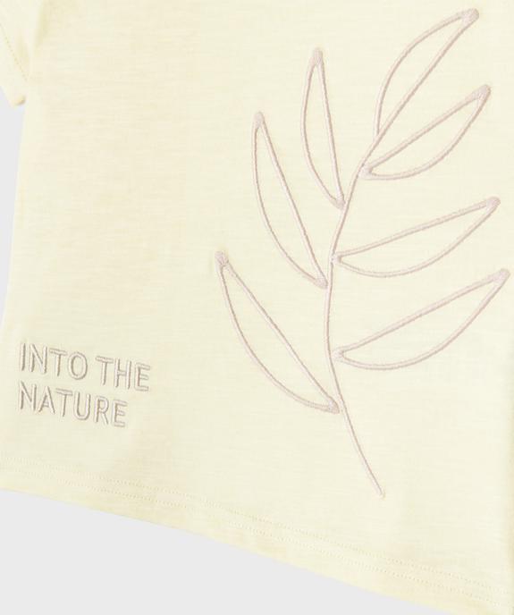 Tee-shirt manches courtes avec motif brodé bébé garçon vue2 - GEMO(BEBE DEBT) - GEMO