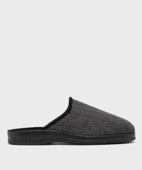 Chaussons mules confort à motifs chevrons homme vue1 - G'FLEX GEMO FOR GOOD - GEMO