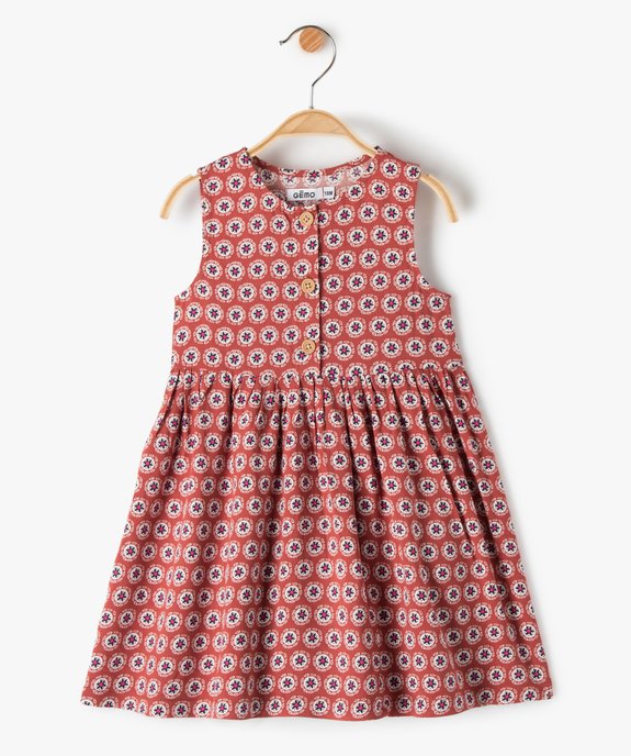 Robe bébé fille imprimée sans manches vue1 - GEMO(BEBE DEBT) - GEMO