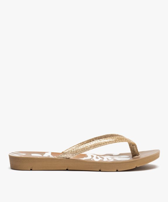 Tongs femme scintillantes à paillettes  vue2 - INBLU - GEMO