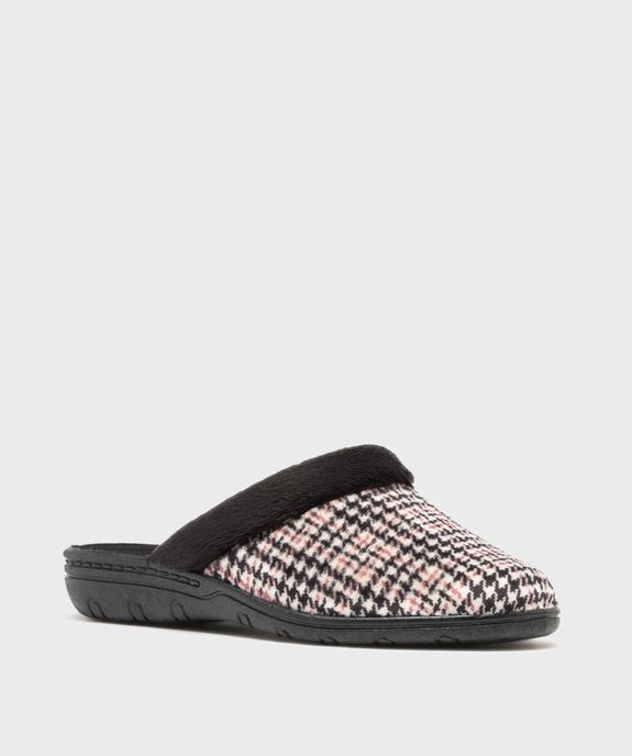 Chaussons mules dessus velours et fourrure imitation femme vue2 - G'FLEX GEMO FOR GOOD - GEMO