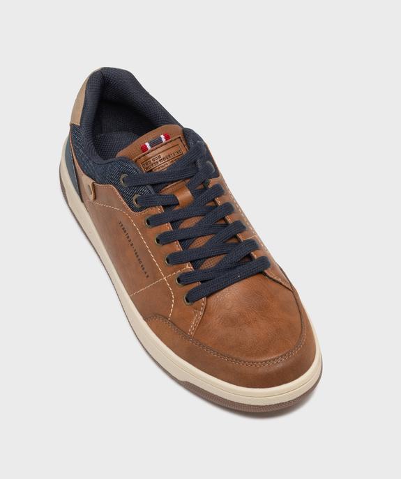 Baskets de ville avec col en denim homme - Urban Steps vue5 - URBAN STEPS - GEMO