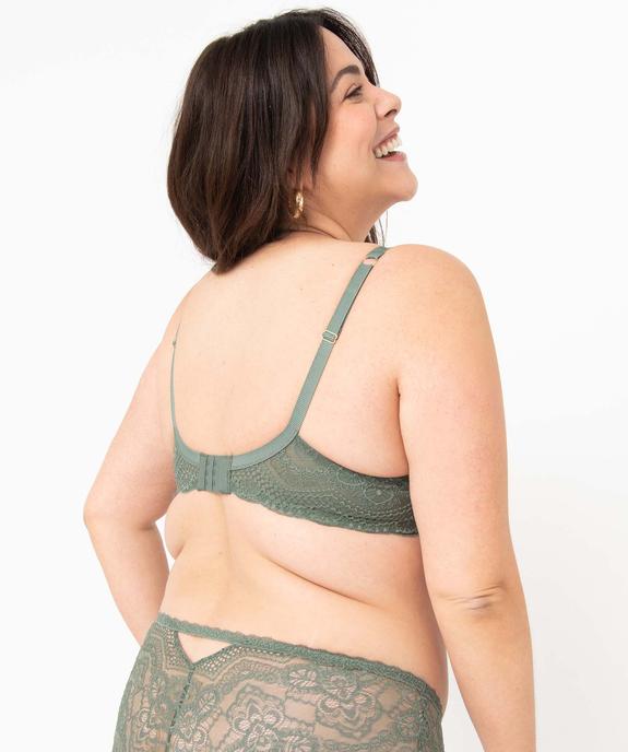 Soutien-gorge grande taille emboitant en dentelle avec bonnets paddés vue2 - GEMO(HOMWR FEM) - GEMO