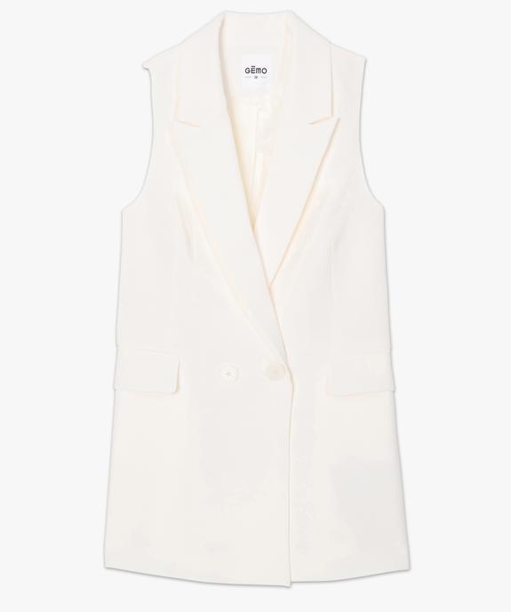 Blazer femme long sans manches vue4 - GEMO(FEMME PAP) - GEMO