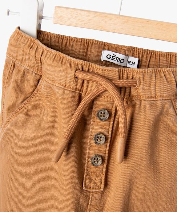 Pantalon en denim coloré bébé garçon vue3 - GEMO(BB COUCHE) - GEMO