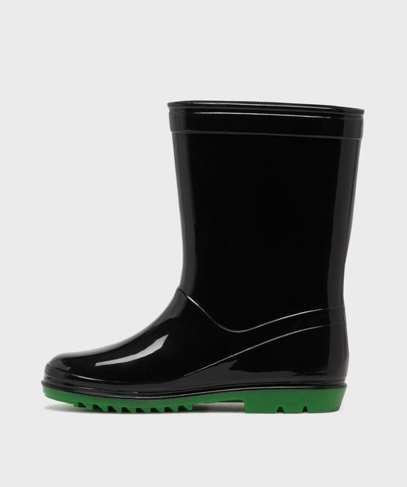Bottes de pluie à semelle crantée imprimées garçon - Minecraft vue3 - MINECRAFT - GEMO