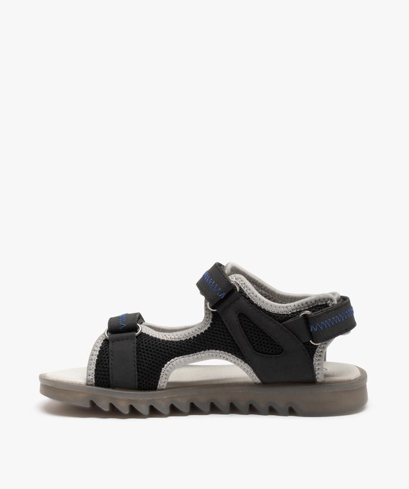 Sandales sport garçon à brides scratch et semelle crantée vue3 - GEMO 4G GARCON - GEMO