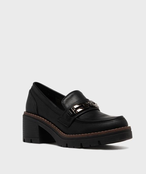 Mocassins avec bijou métallique sur semelle crantée femme - Valentina Baldano vue2 - VALENTINA BALDA - GEMO