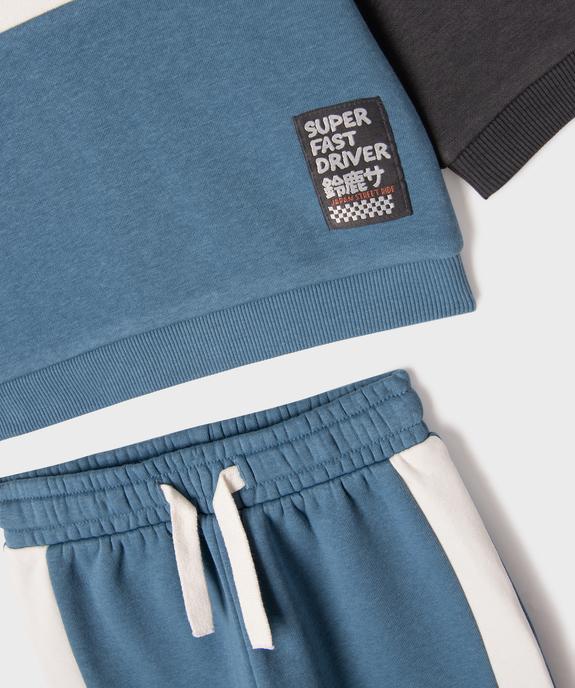 Ensemble 2 pièces sweat + jogging bébé garçon vue2 - GEMO 4G BEBE - GEMO