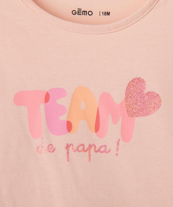 Tee-shirt manches longues imprimé bébé fille vue2 - GEMO(BEBE DEBT) - GEMO