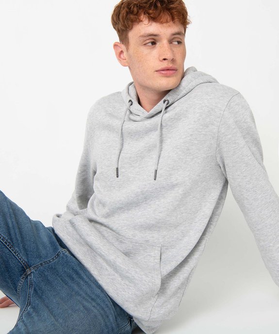 Sweat homme molletonné à capuche vue1 - GEMO (HOMME) - GEMO