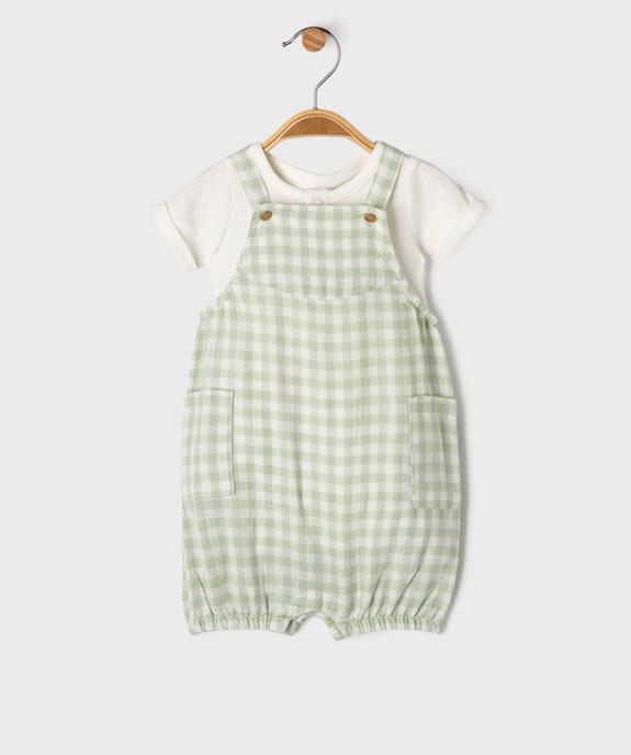 Ensemble 2 pièces bébé body et salopette vue4 - GEMO(BB COUCHE) - GEMO