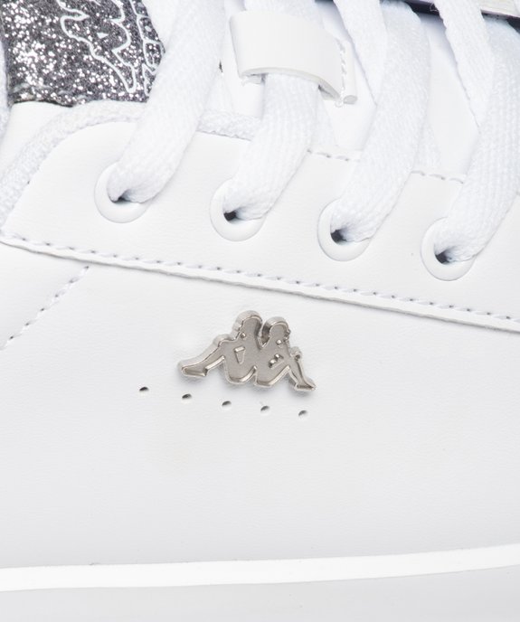 Baskets femme unies à contrefort pailleté - Kappa vue6 - KAPPA - GEMO