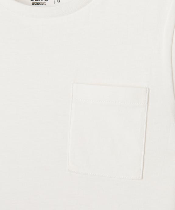 Tee-shirt manches courtes avec poche poitrine garçon vue2 - GEMO 4G GARCON - GEMO