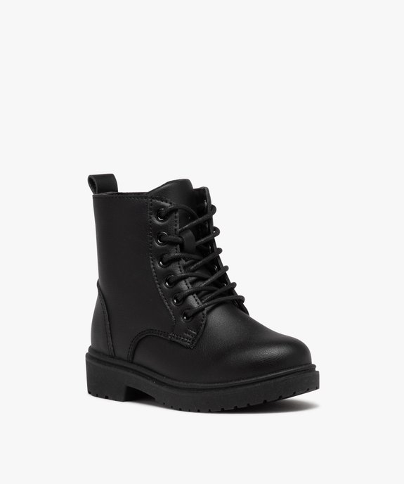 Boots à lacets et semelle crantée style rangers fille vue2 - GEMO (ENFANT) - GEMO