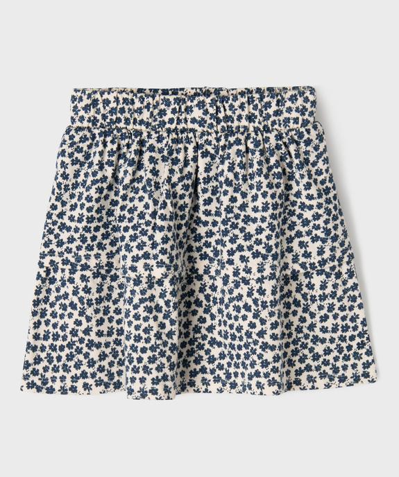 Jupe en maille à volant et taille élastique fille vue2 - GEMO (ENFANT) - GEMO