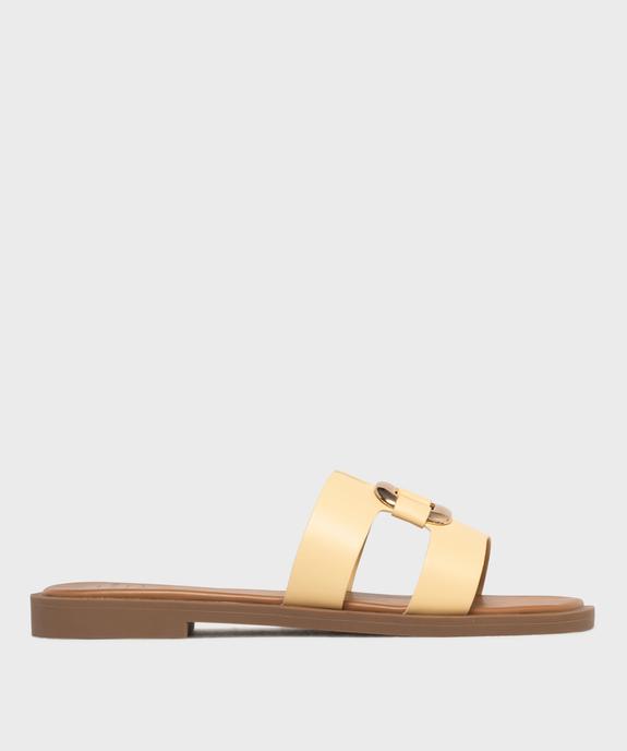 Mules plates avec bijou sur le dessus femme - Follow Me vue2 - FOLLOW ME - GEMO