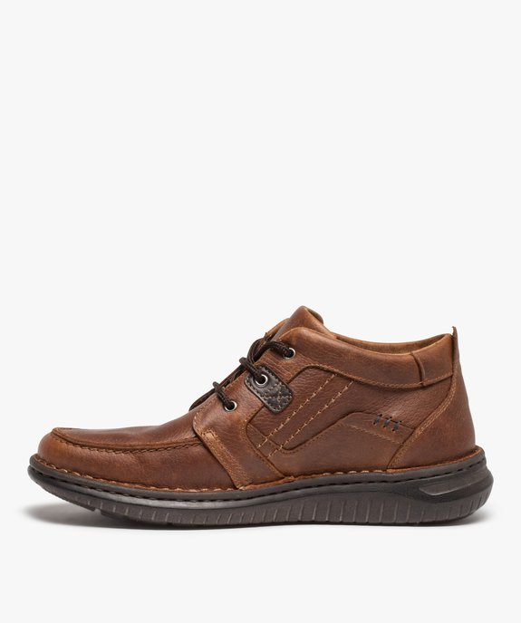Derbies homme confort dessus cuir à lacets – Zen Air  vue3 - ZEN AIR - GEMO