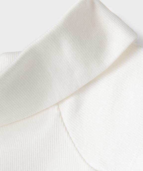 Tee-shirt manches courtes avec col Bardot fille vue3 - GEMO 4G FILLE - GEMO