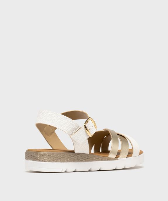 Sandales plates à brides croisées femme - Valentina Baldano vue4 - VALENTINA BALDA - GEMO
