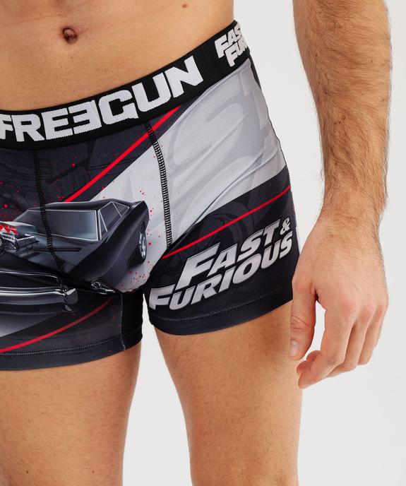 Boxer en microfibre à motif voiture homme - Freegun x Fast and Furious vue3 - FREEGUN - GEMO