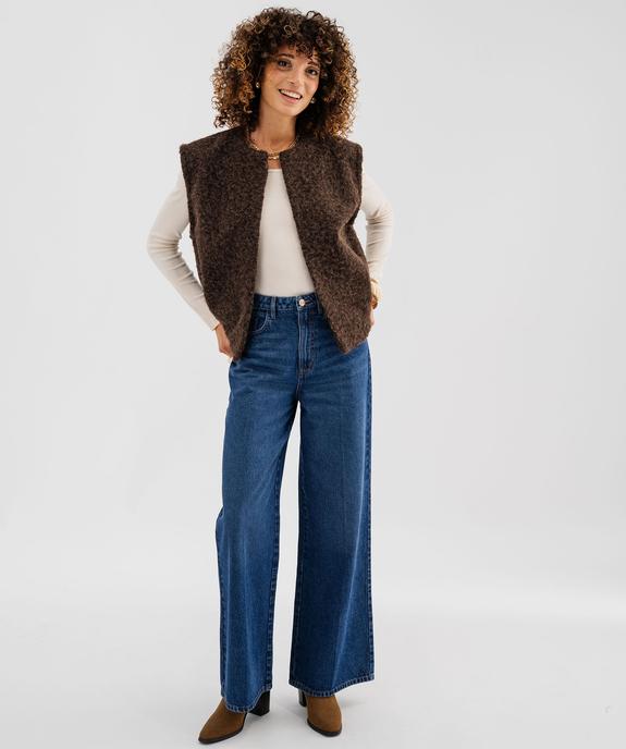 Gilet sans manches coupe oversize femme vue4 - GEMO(FEMME PAP) - GEMO