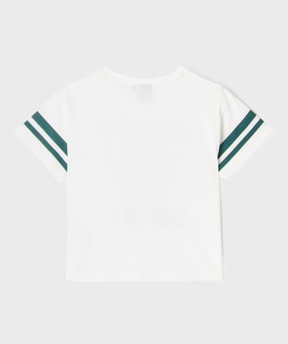 Tee-shirt manches courtes loose et court imprimé fille - Stranger Things  vue3 - STRANGER THINGS - GEMO