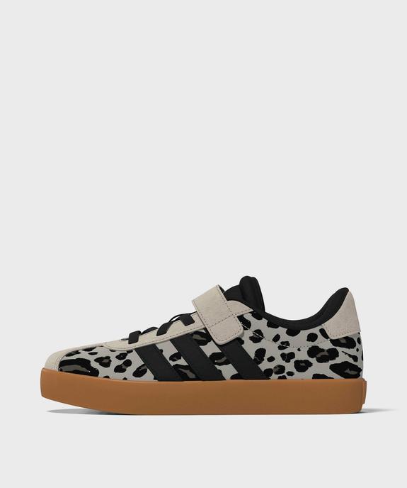 Baskets VL Court 3.0 à motif léopard fille - Adidas vue1 - ADIDAS - GEMO
