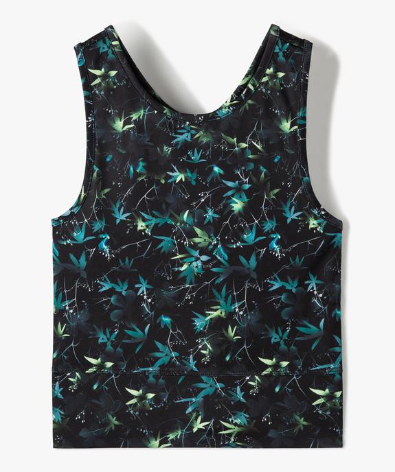 Débardeur de sport fille à motif fleurs vue1 - GEMO (JUNIOR) - GEMO